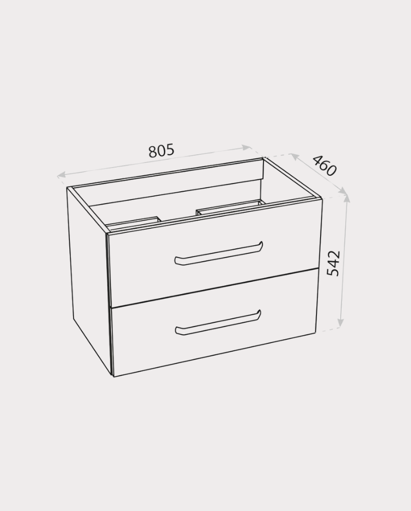 Armoire murale boisée Montana 800